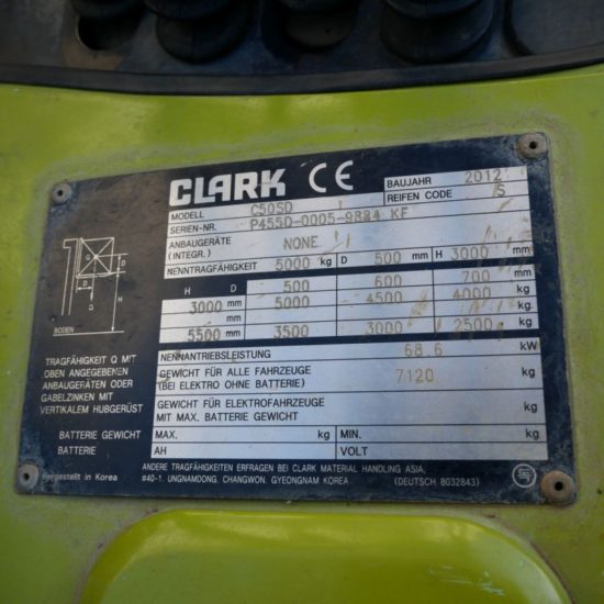 Дизелов мотокар Clark C50SD