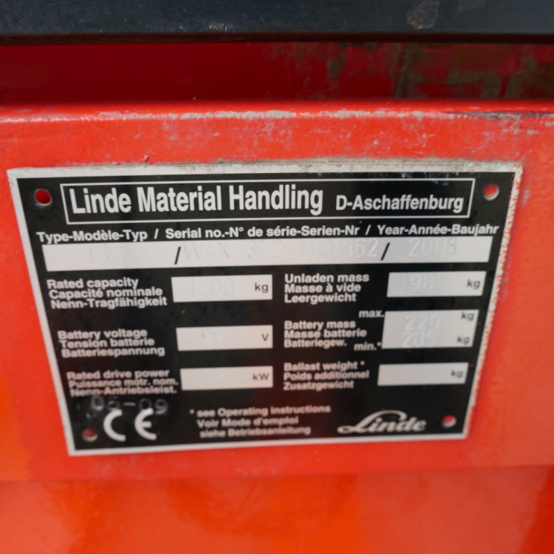 Стакер електрически Linde L14Ap 372