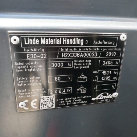 Електрокар Linde E30 336-02