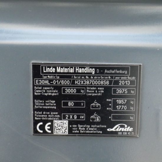 Електрокар Linde E30-600HL 387