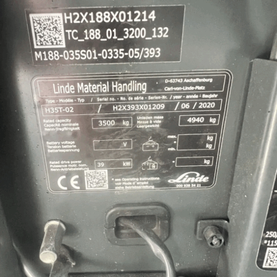 Газокар LindeH35T 393 02 EVO