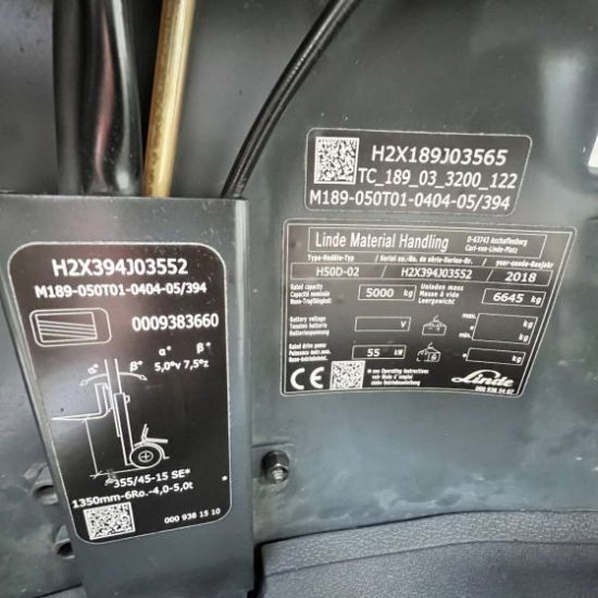 Дизелов мотокар Linde H50D 394-02