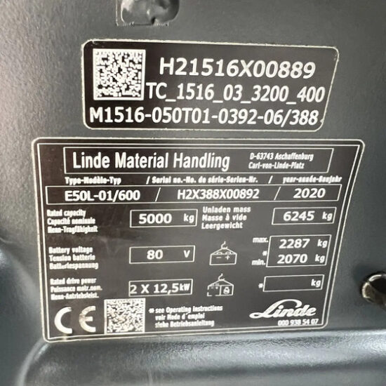 Електрокар Linde E 50 - Image 3